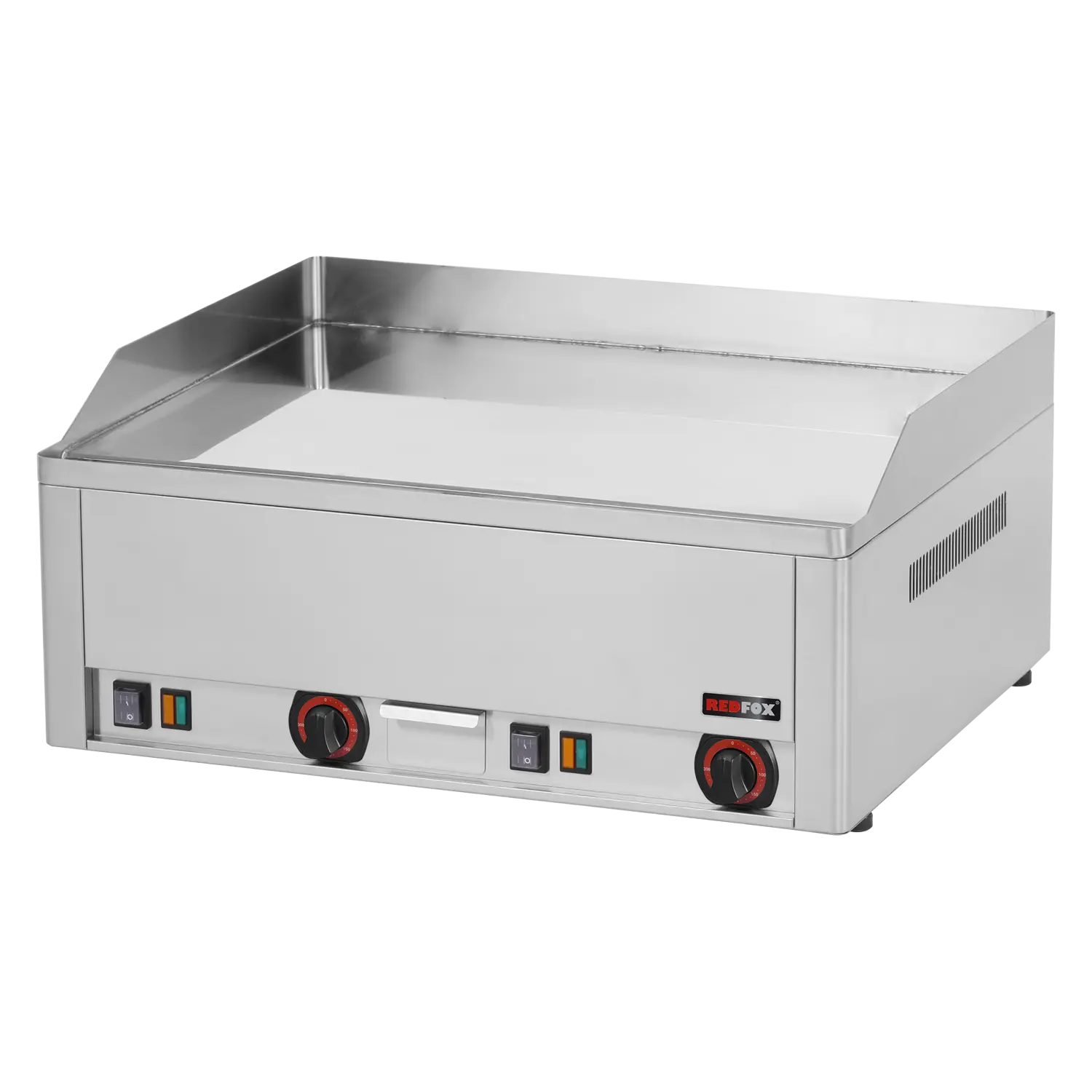Grilovací deska 65x48 elektrická chromovaná hladká stolní 400 V | REDFOX - FTHC 60 E