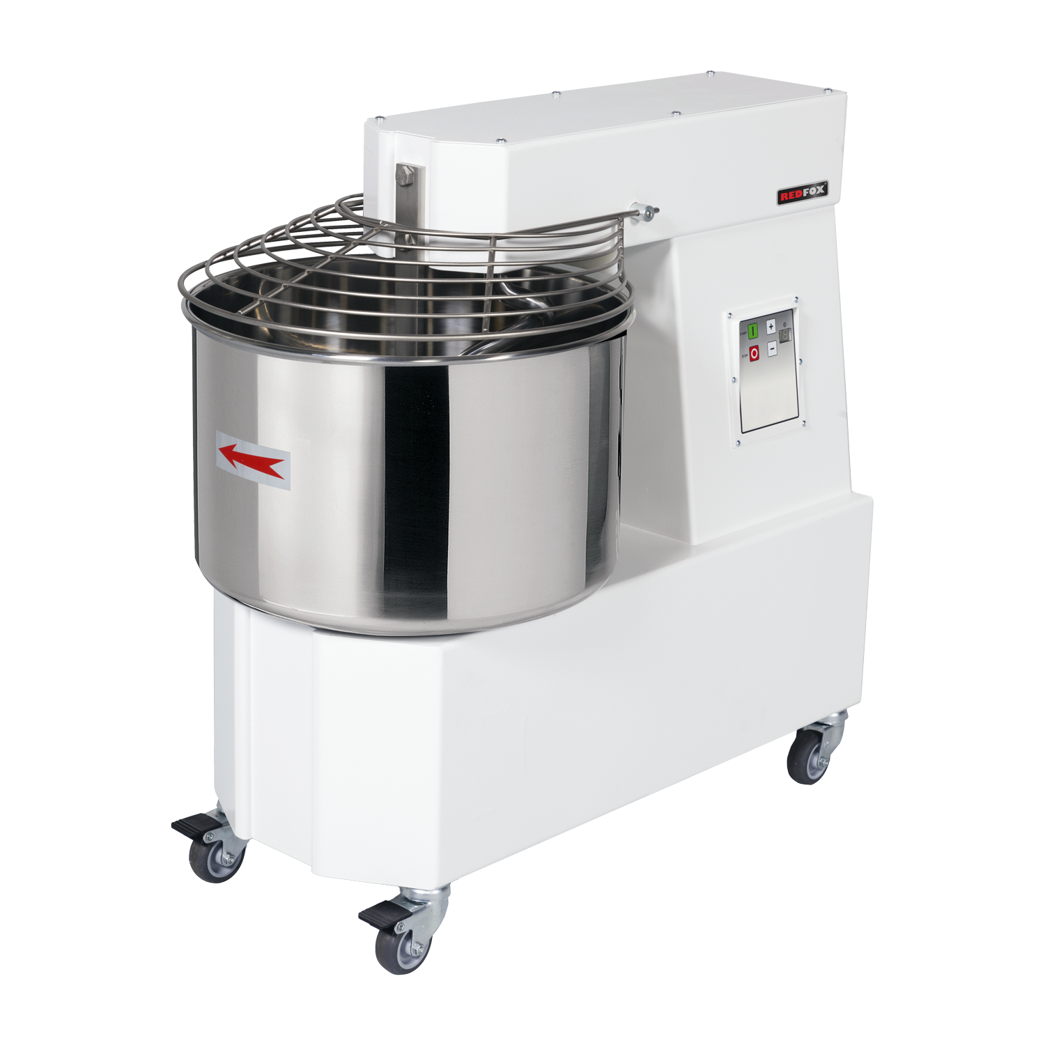 Hnětač těsta jednorychlostní neodnímatelná nádoba 53 l 400 V | REDFOX - HTF 53 T