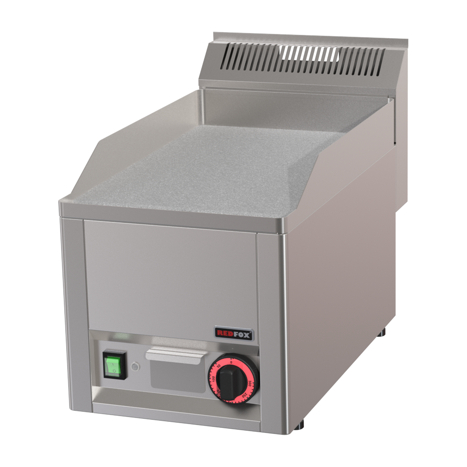 Grilovací deska 32x48 elektrická durable chrom hladká bez podestavby 230 V | REDFOX - FTHC 30 EL