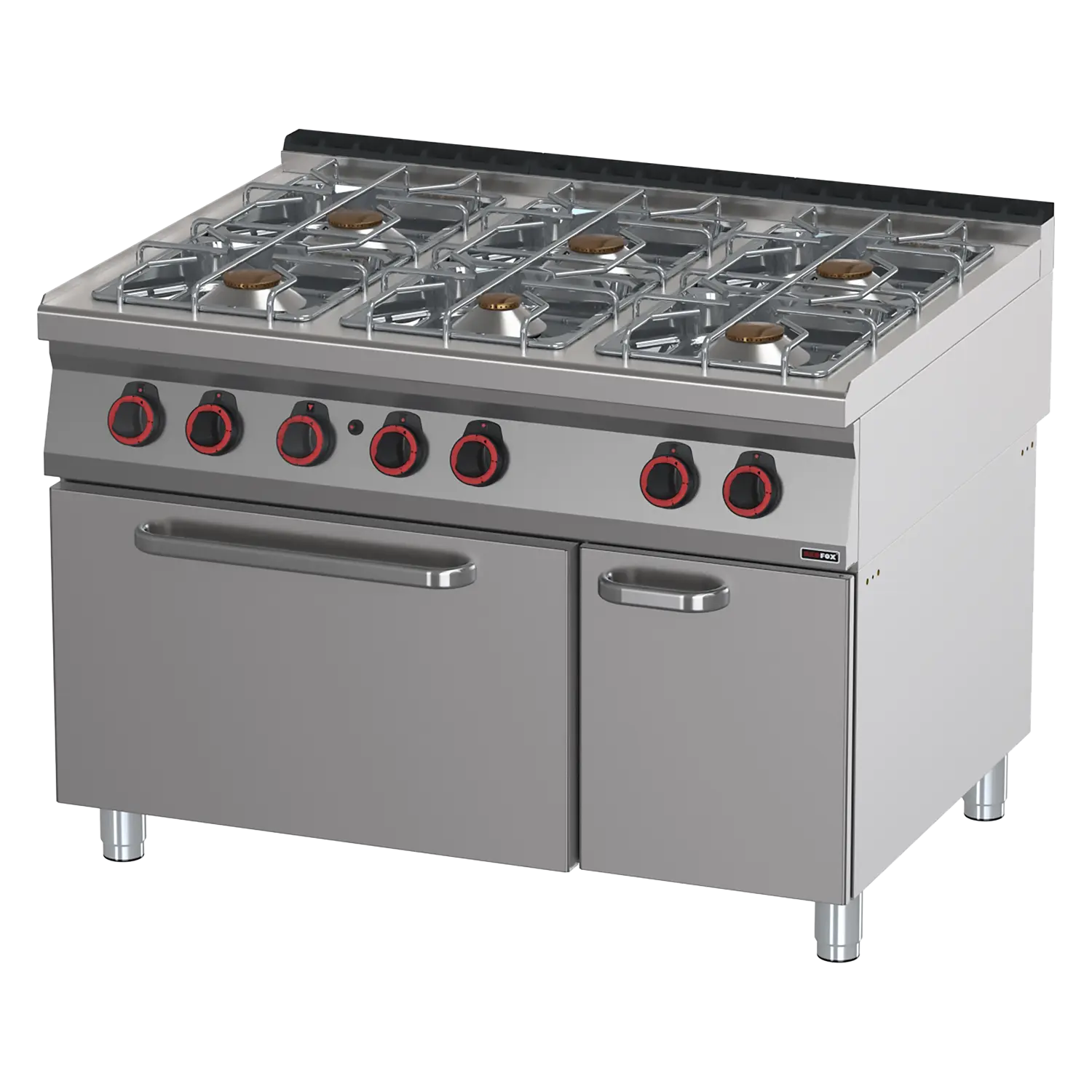 Sporák plynový s troubou 2/1 | REDFOX - SPT 90/120-21 G