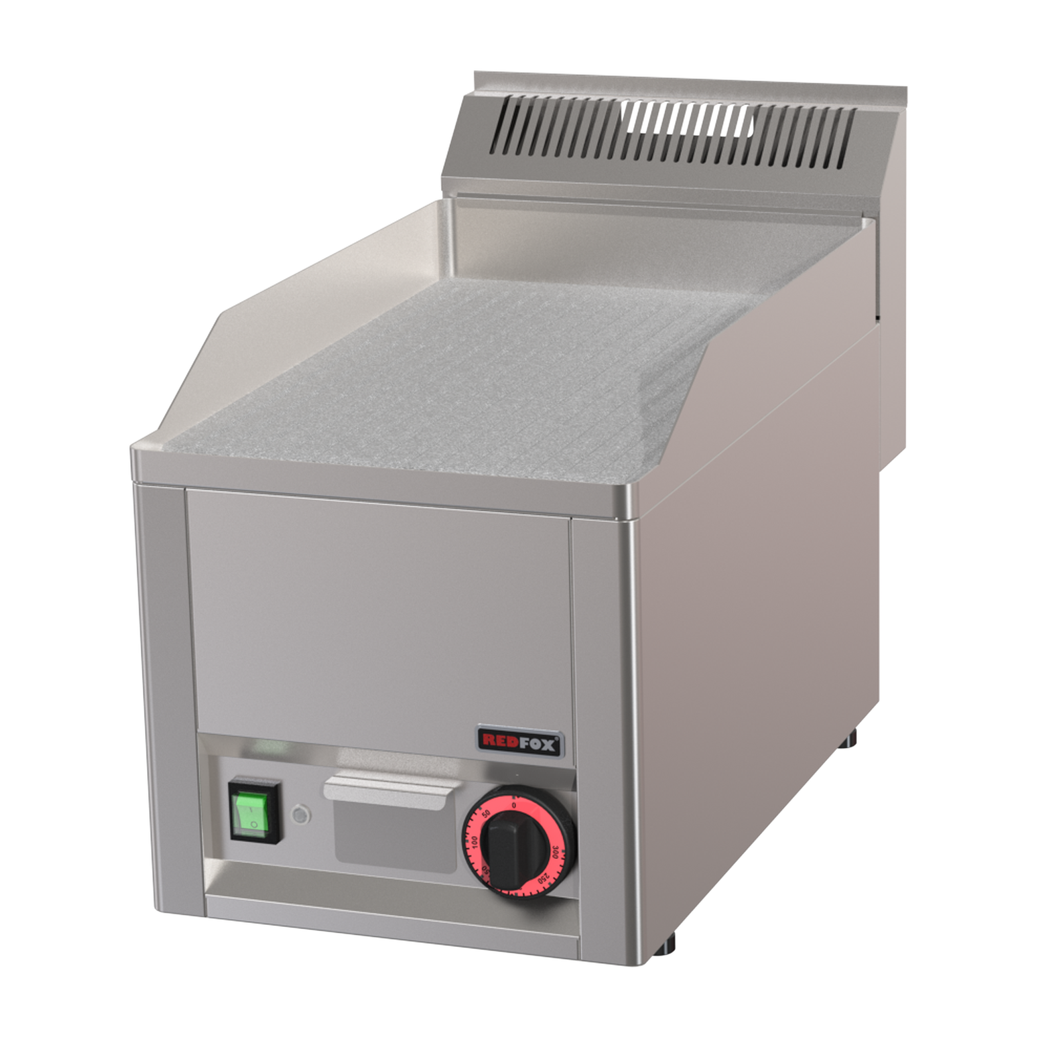 Grilovací deska 32x48 elektrická durable chrom rýhovaná bez podestavby 230 V | REDFOX - FTRC 30 EL