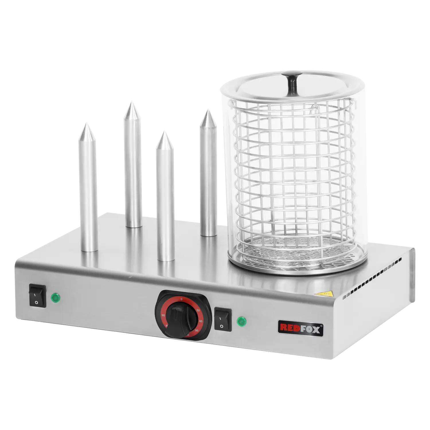 Hot dog 4 trny s košíkem s nádobou | REDFOX - HD 04 NK