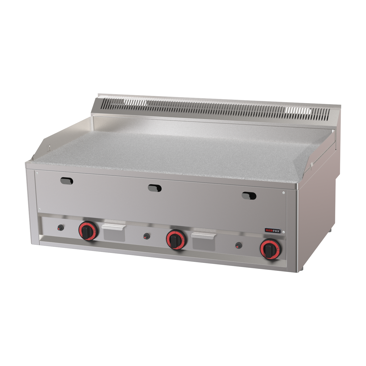 Grilovací deska 97x48 plynová durable chrom hladká bez podestavby | REDFOX - FTHC 90 GL