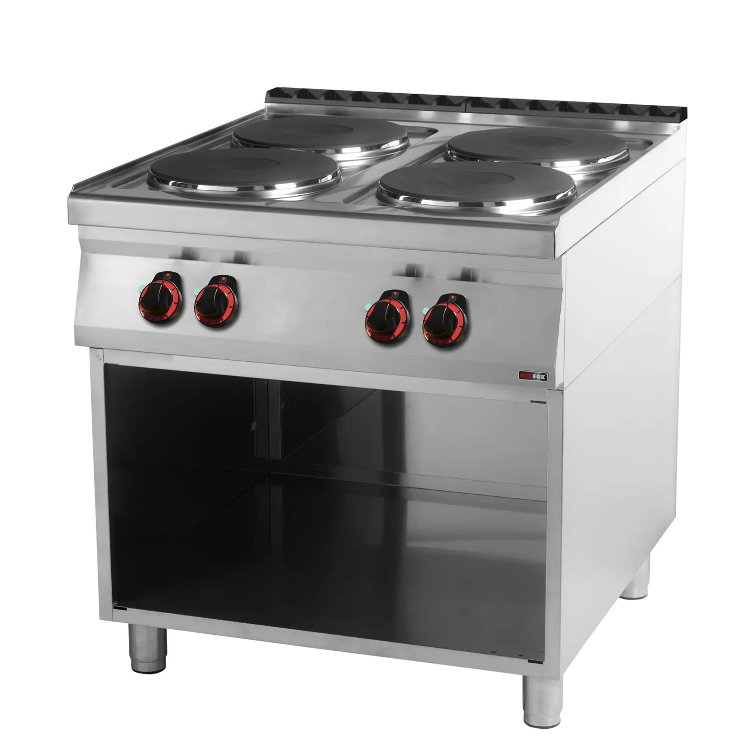 Sporák elektrický 4x plotýnka s podestavbou 400 V | REDFOX - SP 90/80 E