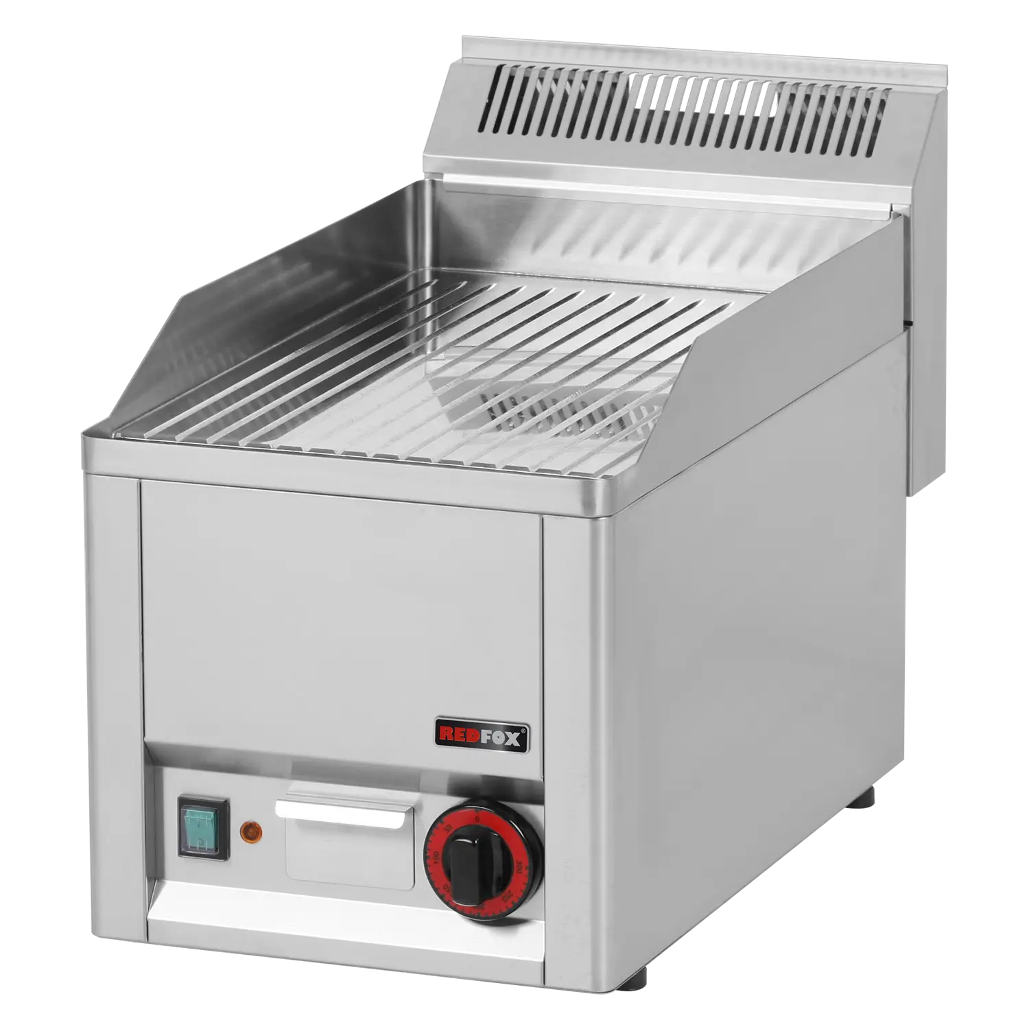 Grilovací deska 32x48 elektrická chromovaná rýhovaná bez podestavby 230 V | REDFOX - FTRC 30 EL