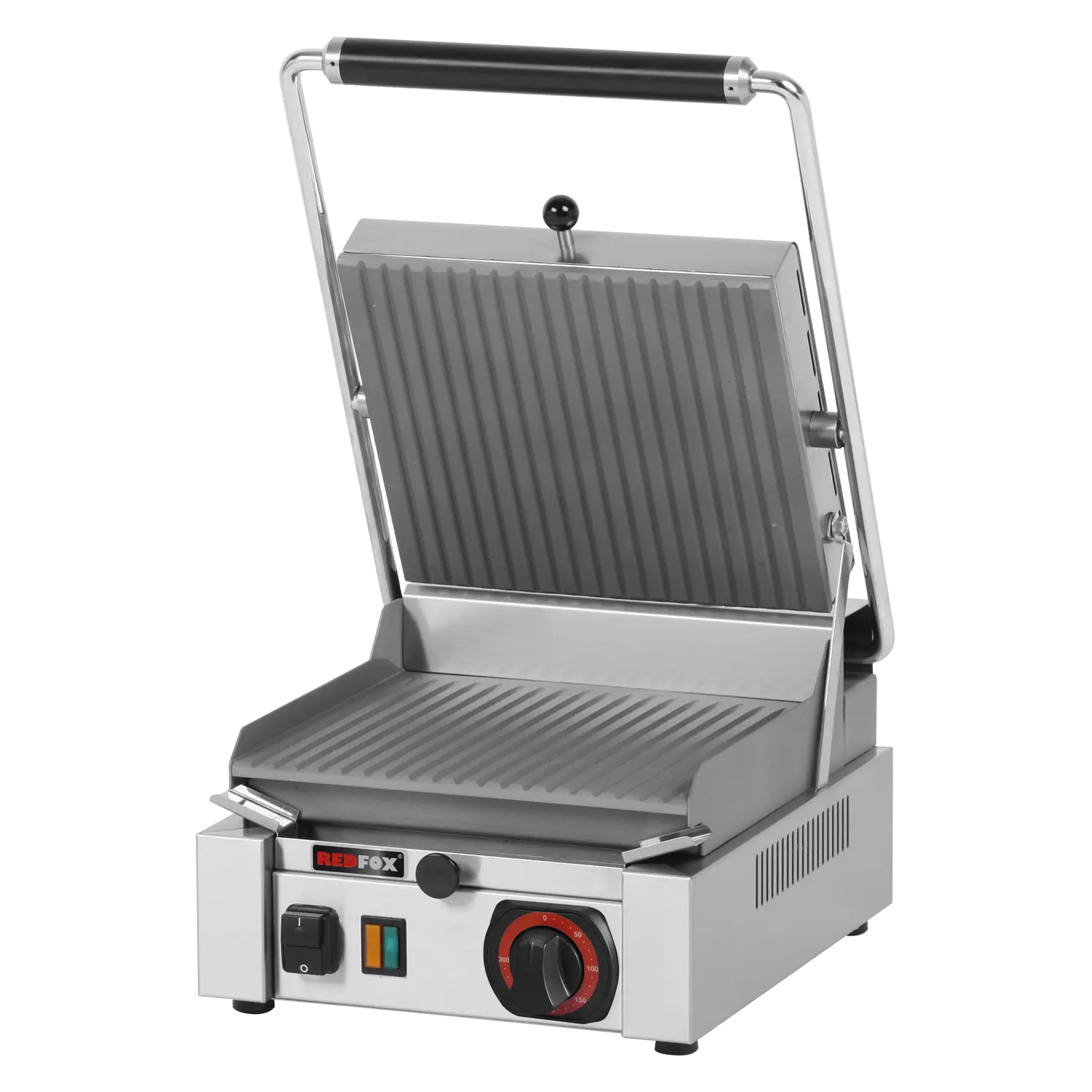 Kontaktní gril rýhovaný elektrický horní rýhovaná deska 26x24 230 V | REDFOX - PS 2010 R