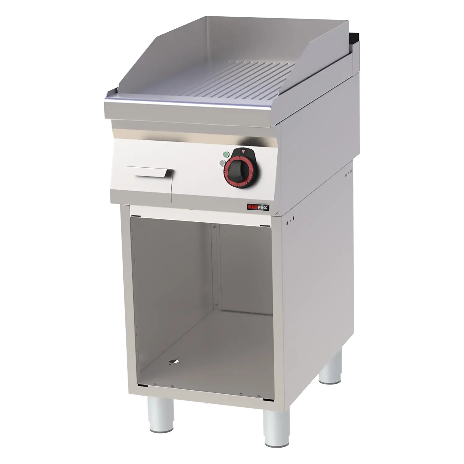 Grilovací deska 40x51 elektrická rýhovaná s podestavbou 400 V | REDFOX - FTR 70/40 E