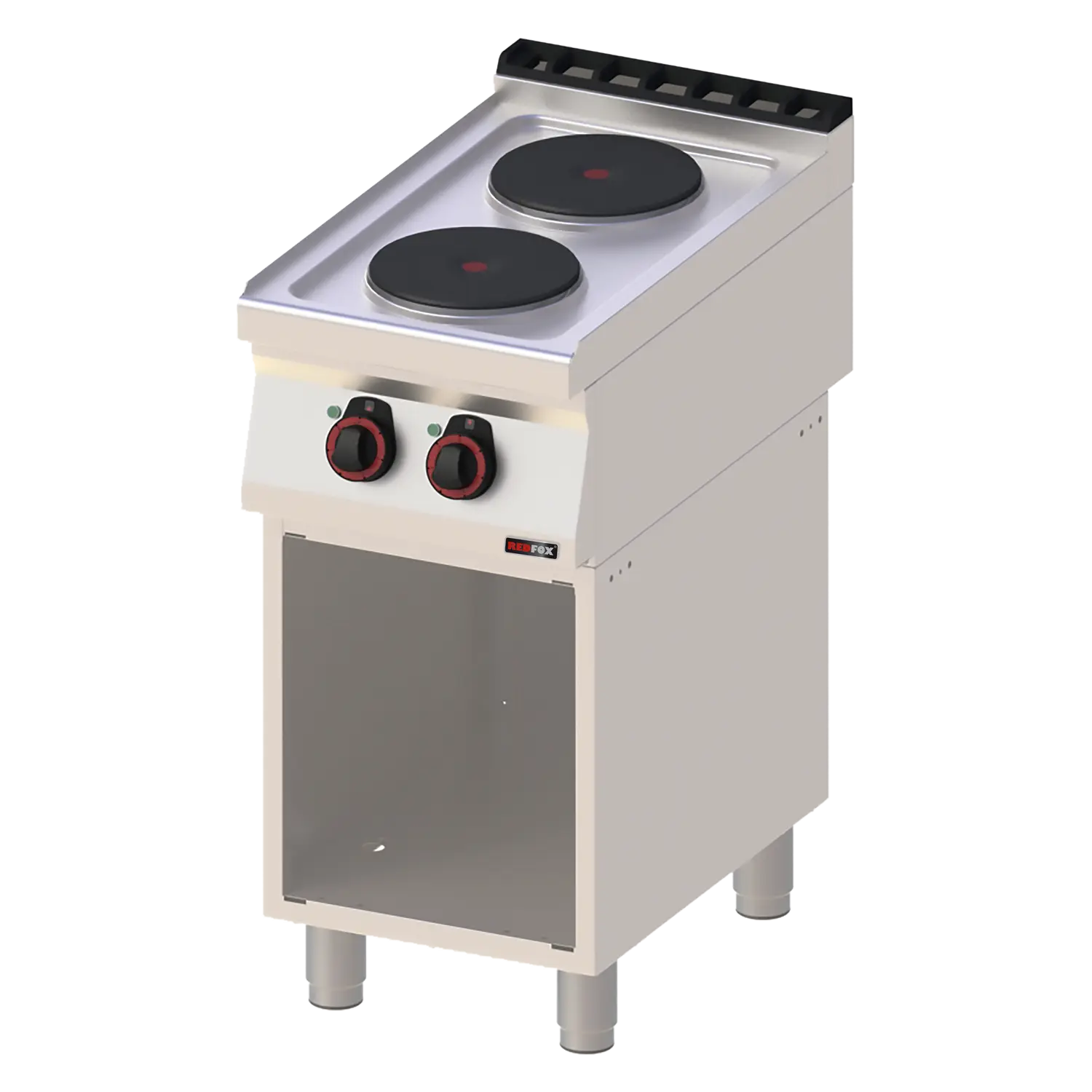 Sporák elektrický 2x plotýnka s podestavbou 400 V | REDFOX - SP 70/40 E