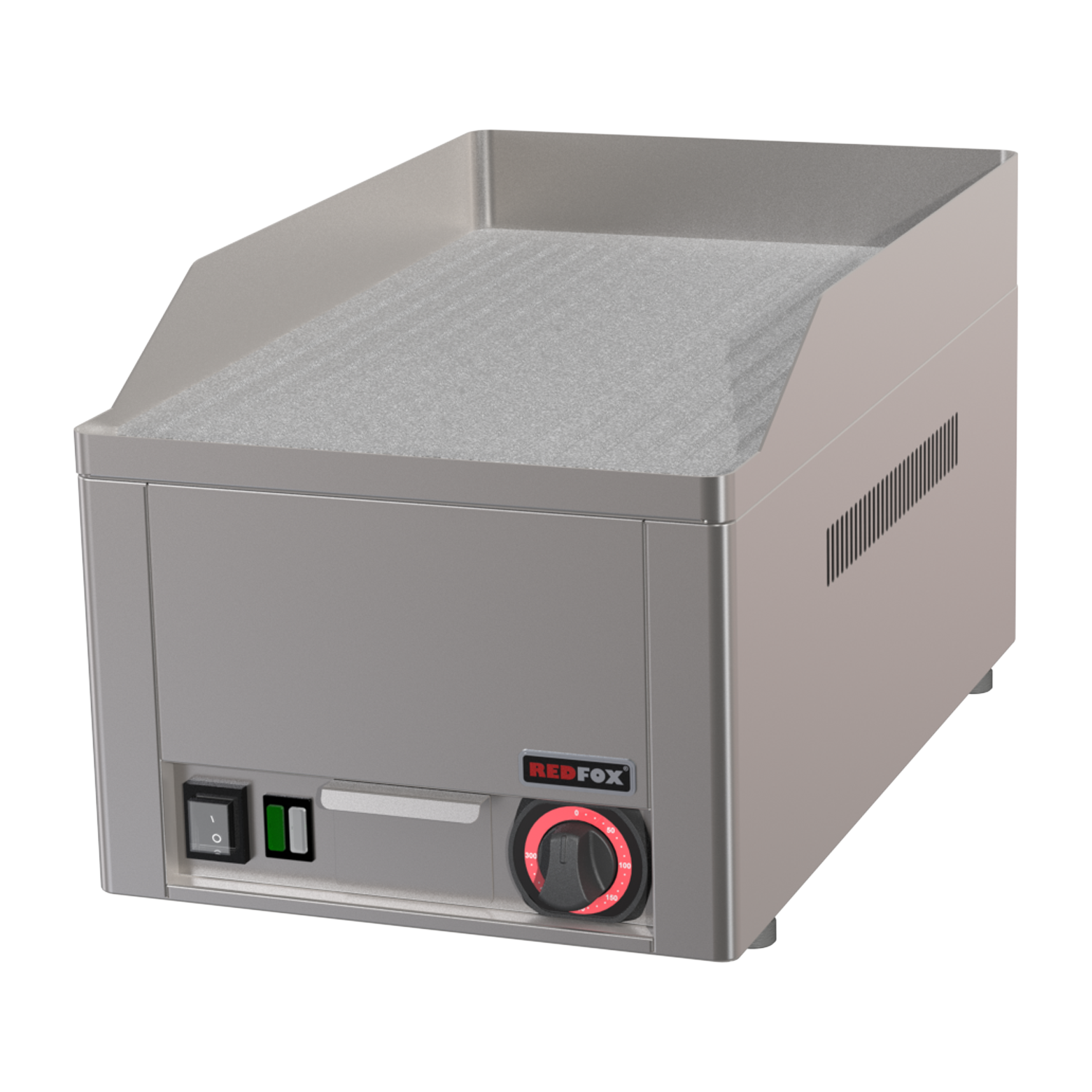 Grilovací deska 32x48 elektrická durable chrom rýhovaná stolní 230 V | REDFOX - FTRC 30 E