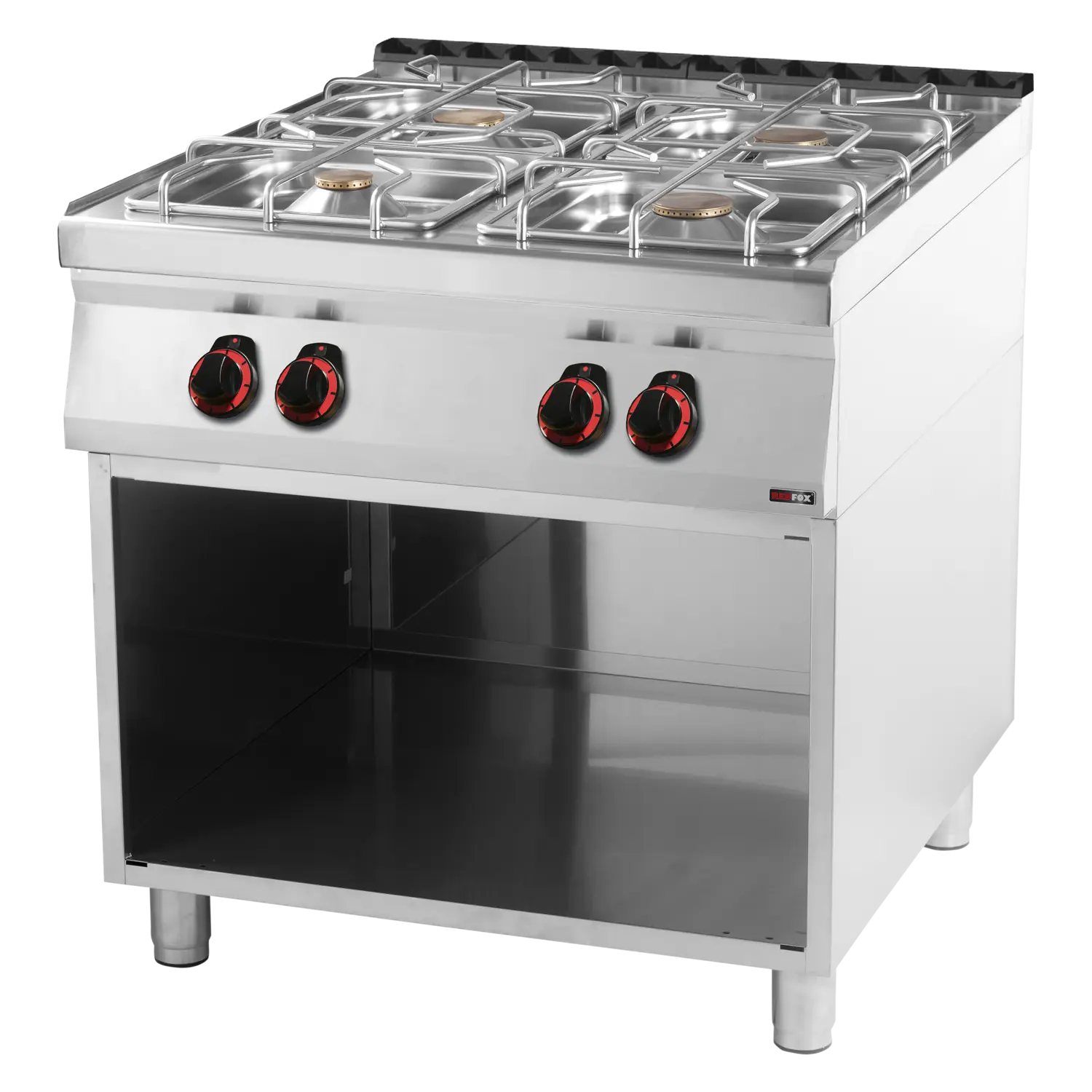 Sporák plynový 4x hořák s podestavbou | REDFOX - SP 90/80 G