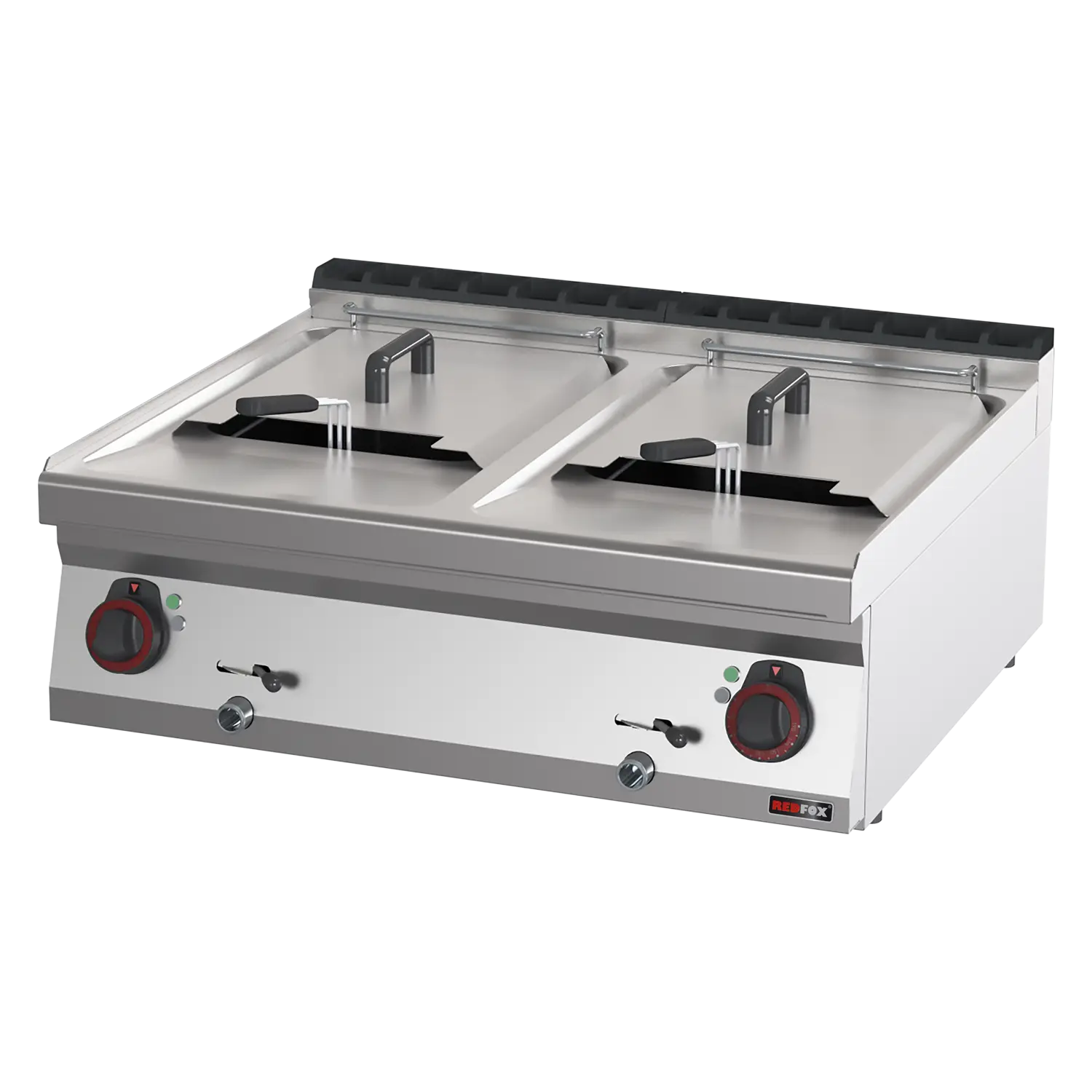 Fritéza elektrická dvojitá 0,96 kW/l, 13+13 l bez podestavby 400 V | REDFOX - FE 70/08 E