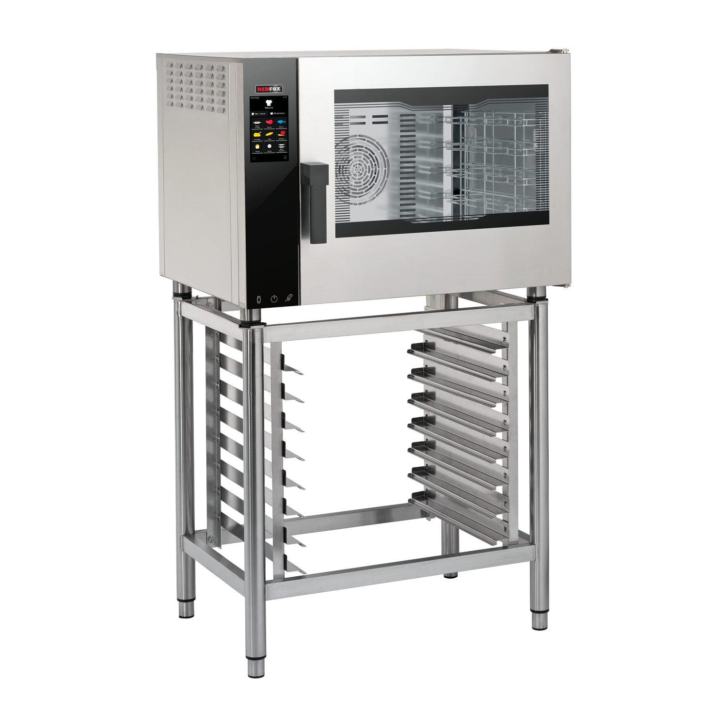 Konvektomat elektrický zesílená verze nástřik dotykový barevný automatické mytí pravé dveře 5x GN 1/1 | REDFOX - MPDN 0511 X ERAM