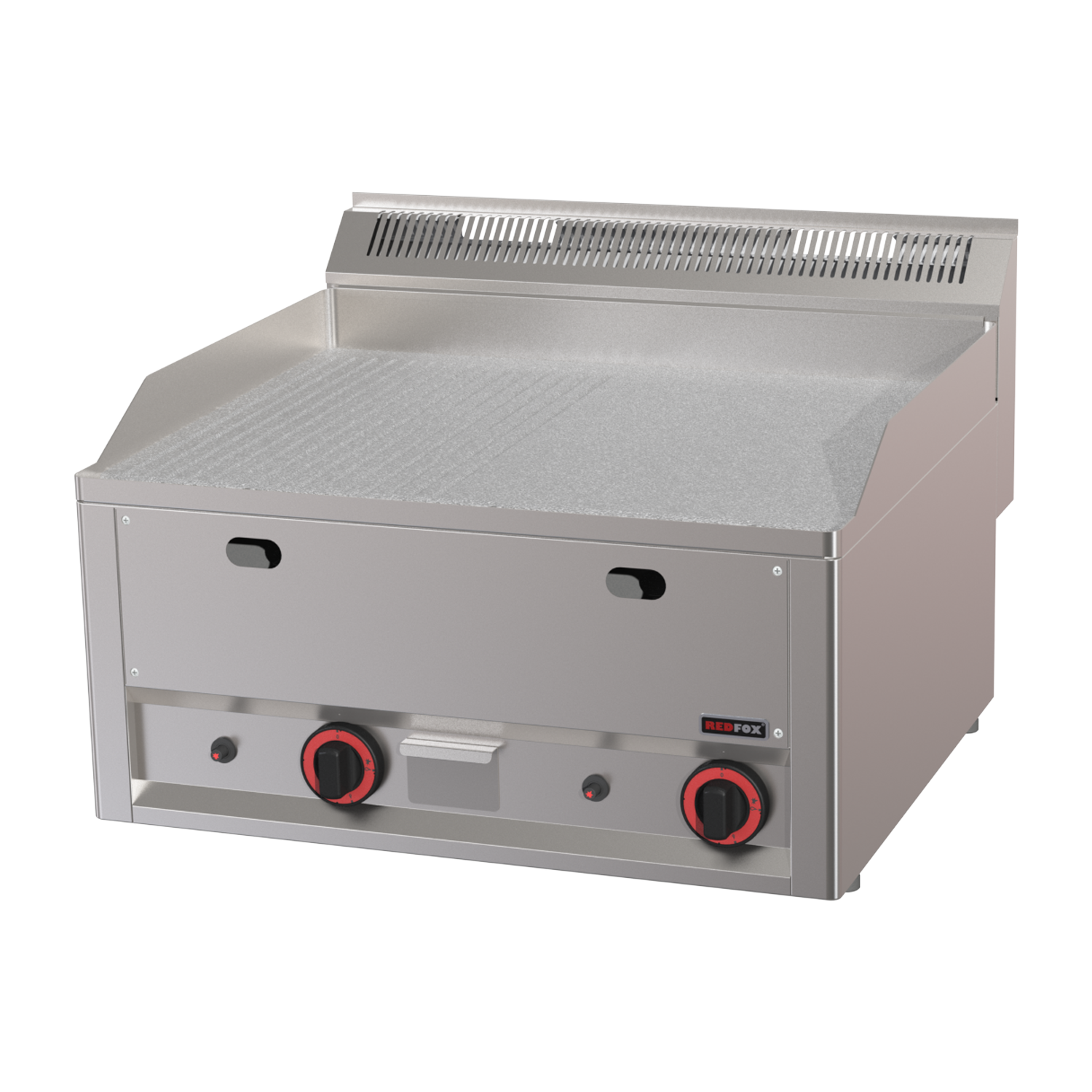 Grilovací deska 65x48 plynová durable chrom kombinovaná bez podestavby | REDFOX - FTHRC 60 GL