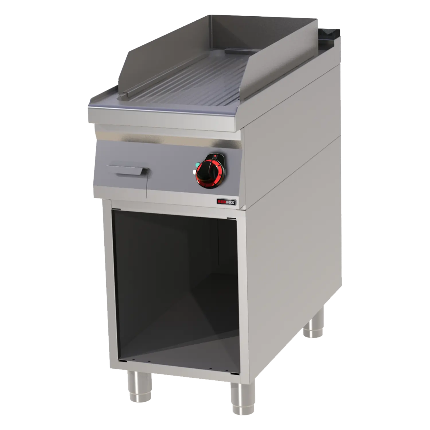 Grilovací deska 31x65 elektrická rýhovaná s podestavbou 400 V | REDFOX - FTR 90/40 E