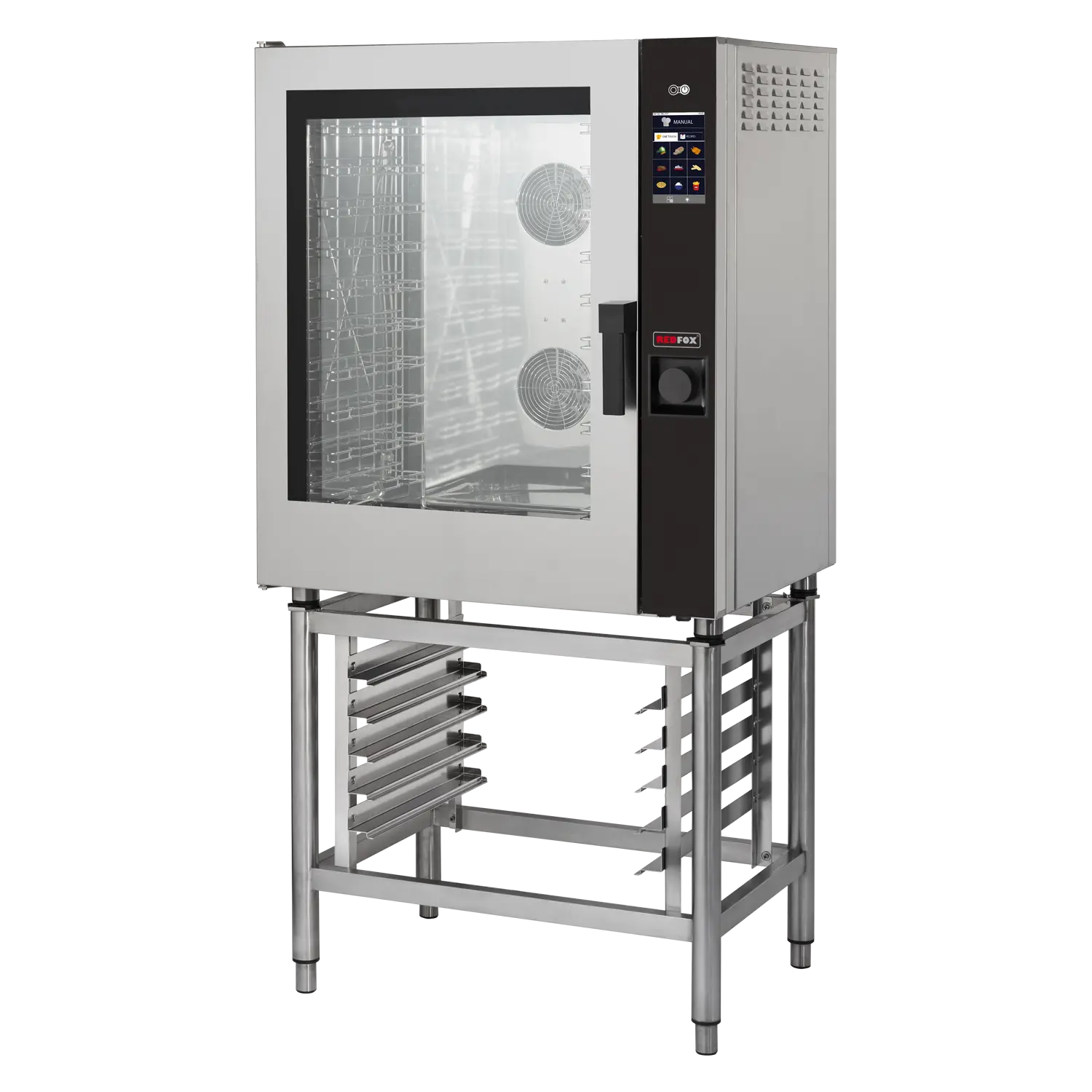 Konvektomat ele.10x GN 1/1, 17,4 kW, nástřik, dotykový, automatická mytí, levé dveře | REDFOX - MPD 1011 X ELAM