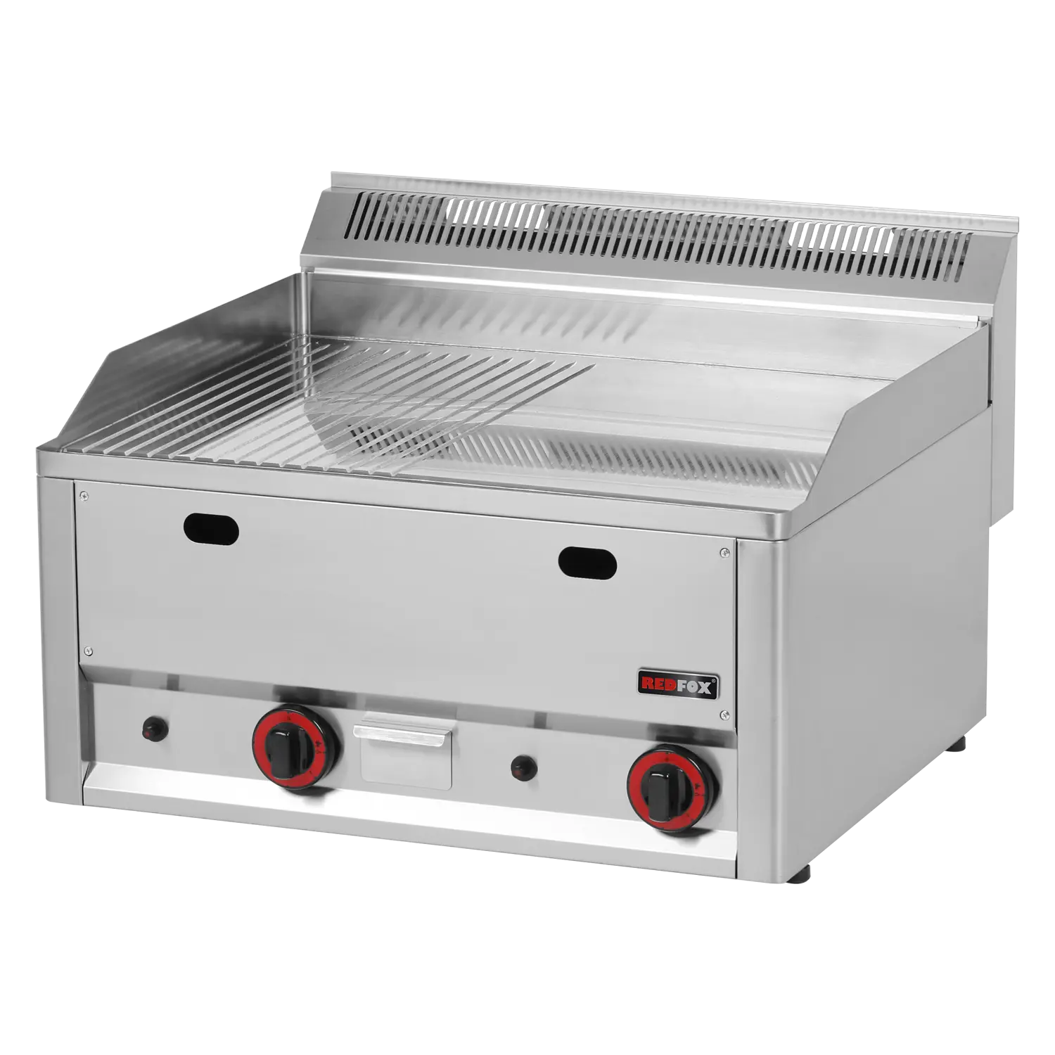 Grilovací deska 65x48 plynová chromovaná kombinovaná bez podestavby | REDFOX - FTHRC 60 GL
