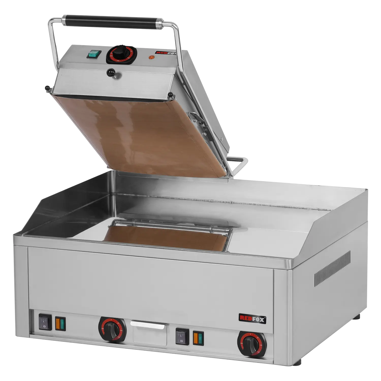 Steak gril elektrický dvojitý 65x48 stolní | REDFOX - KD 63 E