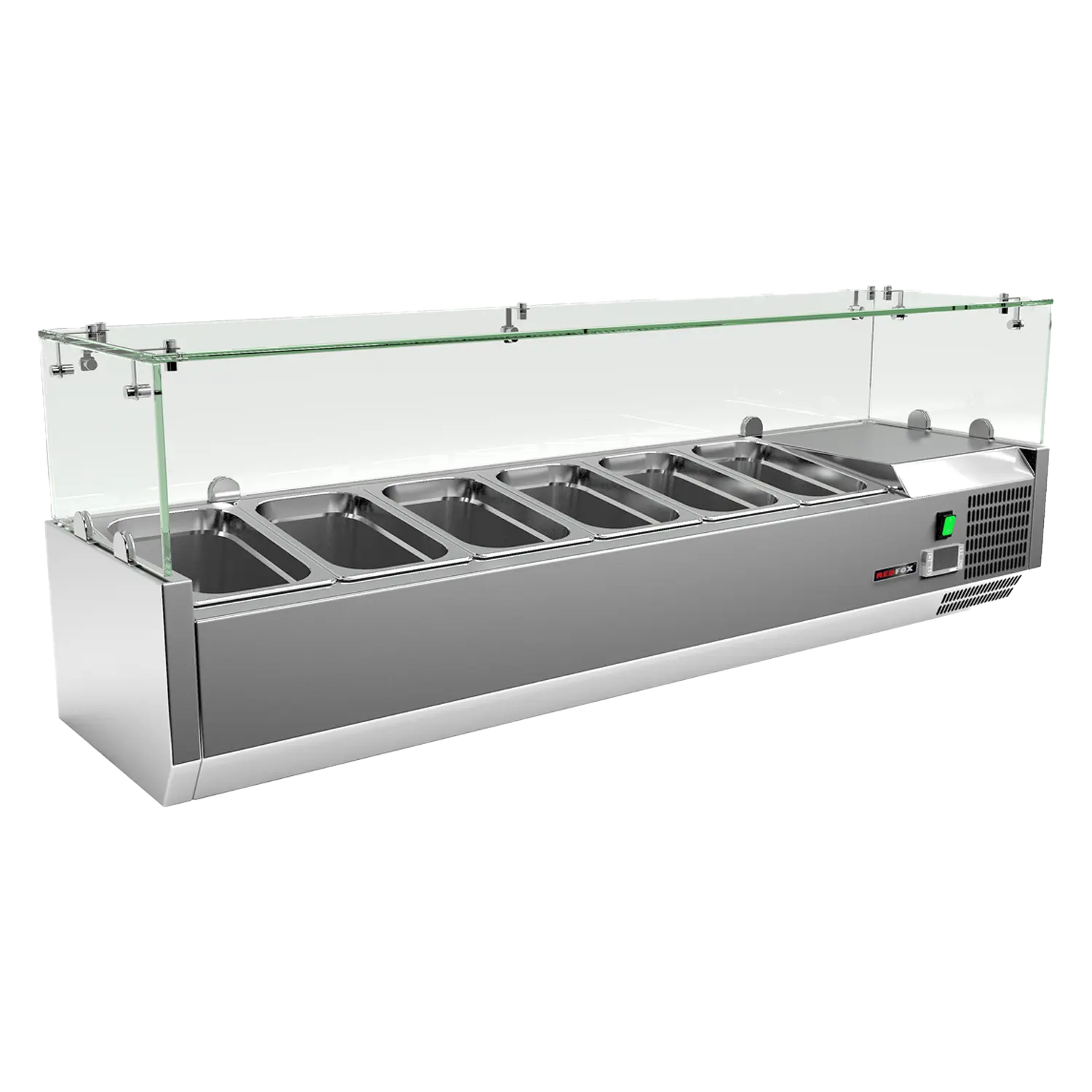 Vitrína chladicí pultová 6 x GN 1/4 | REDFOX - MCH 4140