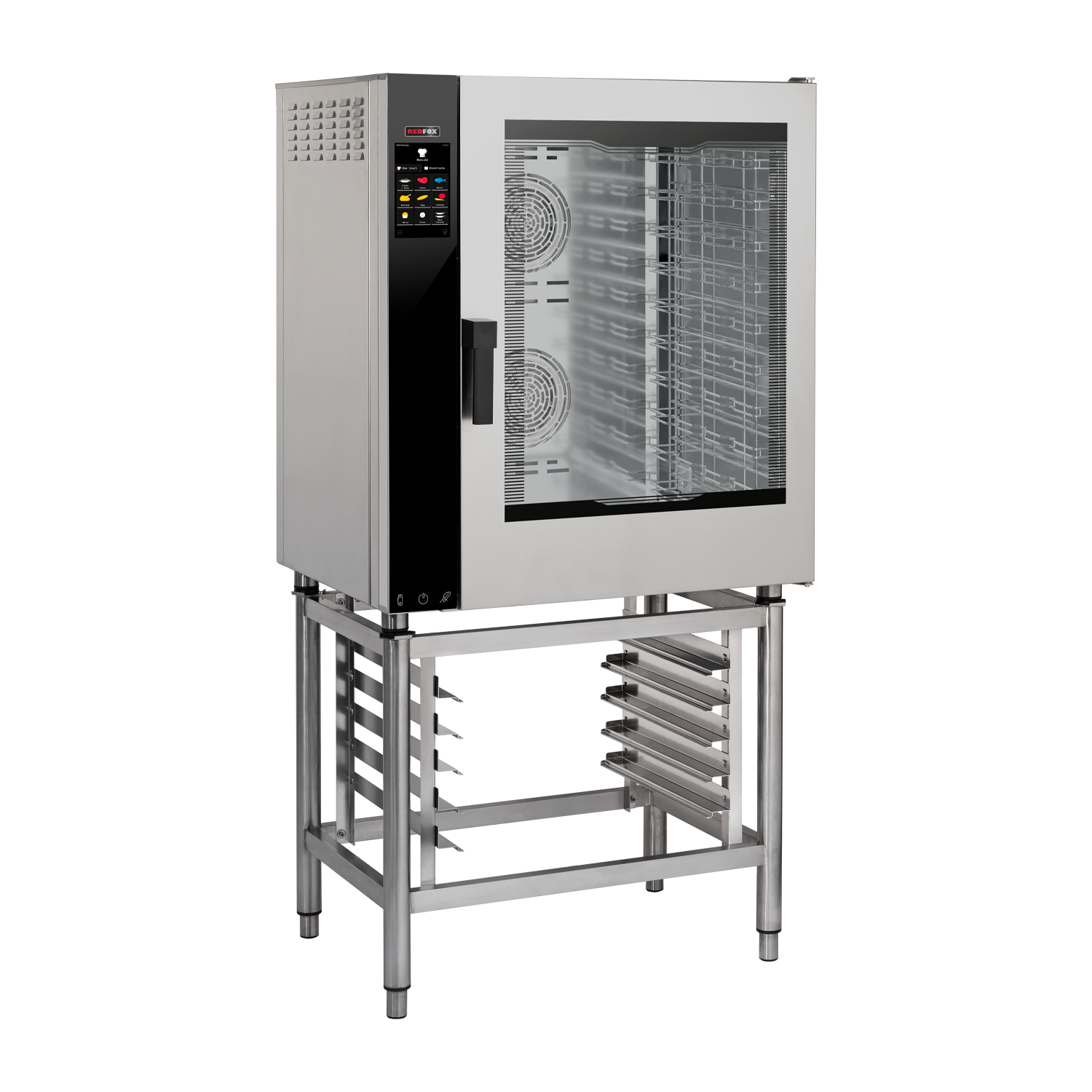 Konvektomat elektrický zesílená verze nástřik dotykový barevný pravé dveře 10x GN 1/1 | REDFOX - MPDN 1011 X ER