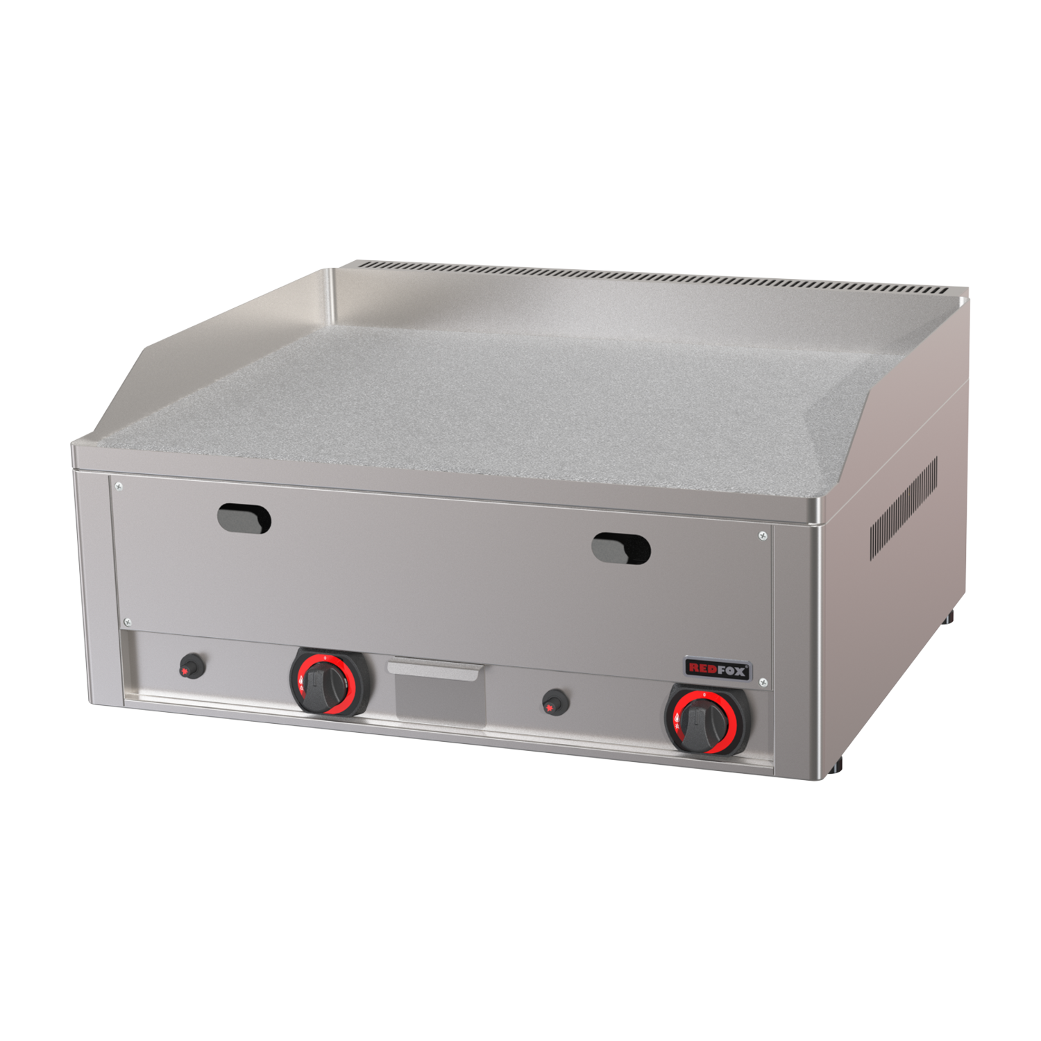 Grilovací deska 65x48 plynová durable chrom hladká stolní | REDFOX - FTHC 60 G