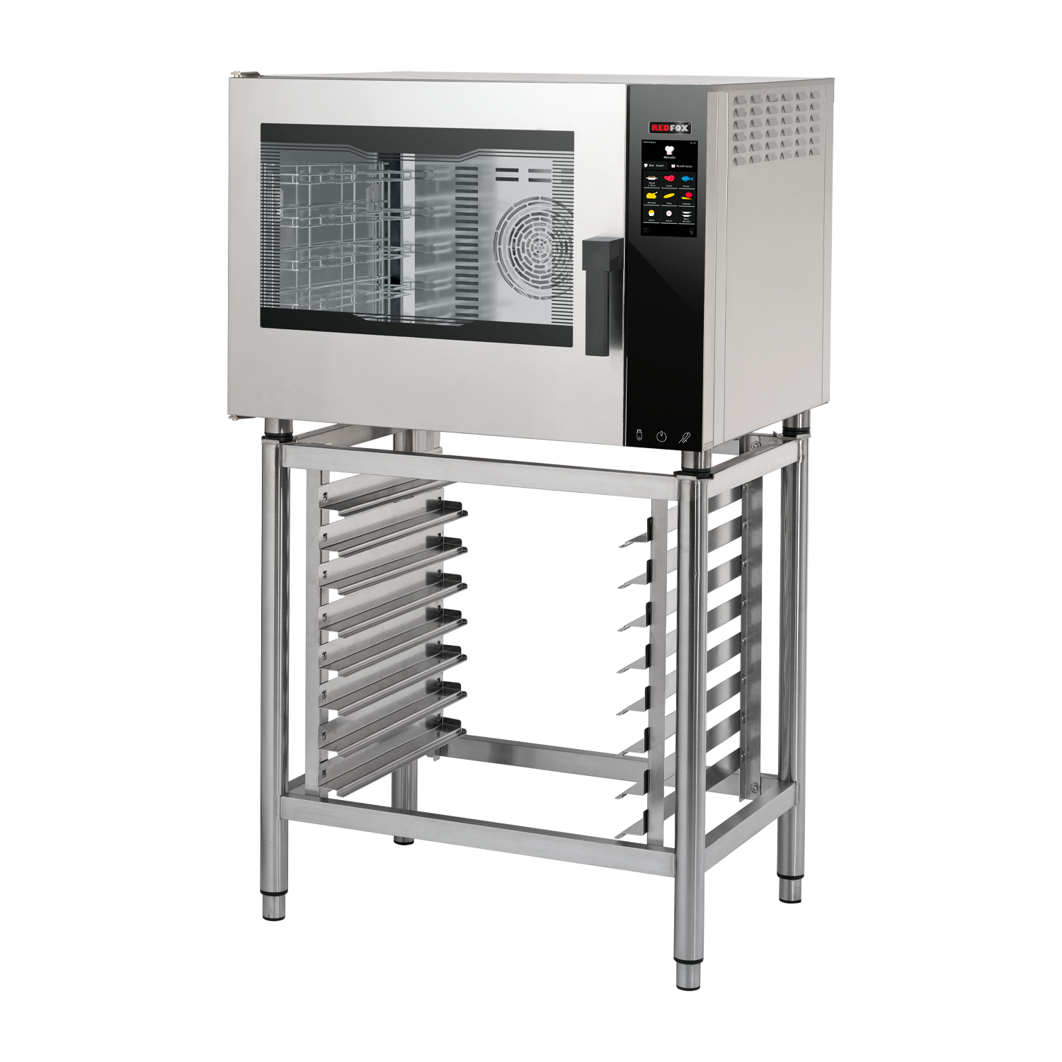 Konvektomat elektrický zesílená verze nástřik dotykový barevný automatické mytí levé dveře 5x GN 1/1 | REDFOX - MPDN 0511 X ELAM