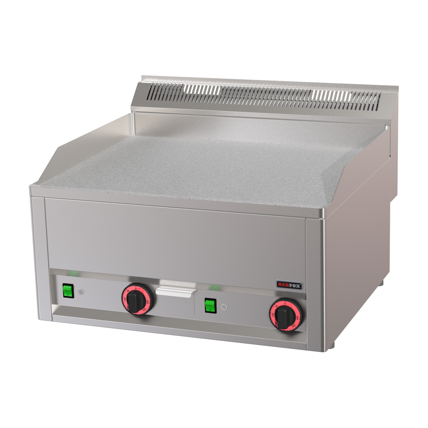 Grilovací deska 65x48 elektrická durable chrom hladká bez podestavby 400 V | REDFOX - FTHC 60 EL