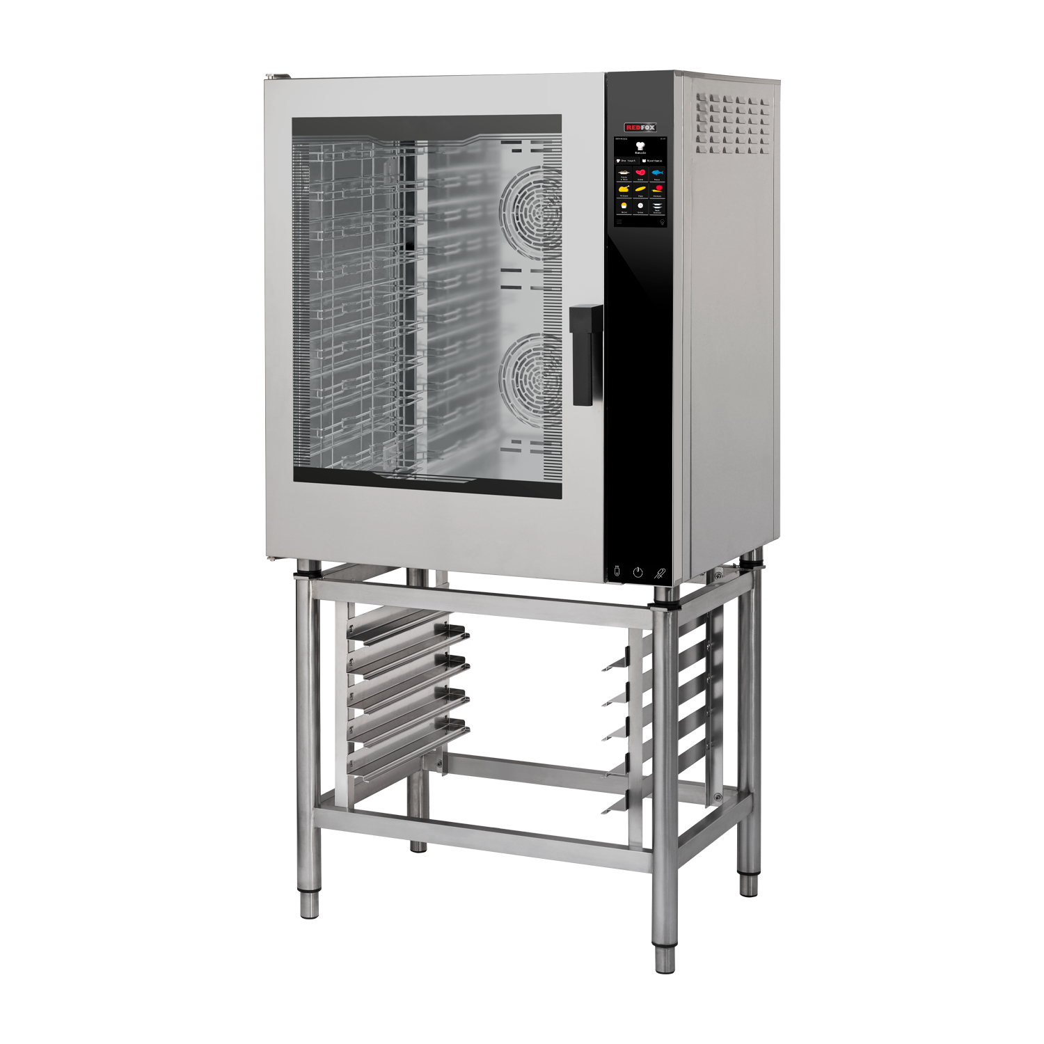 Konvektomat elektrický zesílená verze nástřik dotykový barevný levé dveře 10x GN 1/1 | REDFOX - MPDN 1011 X EL