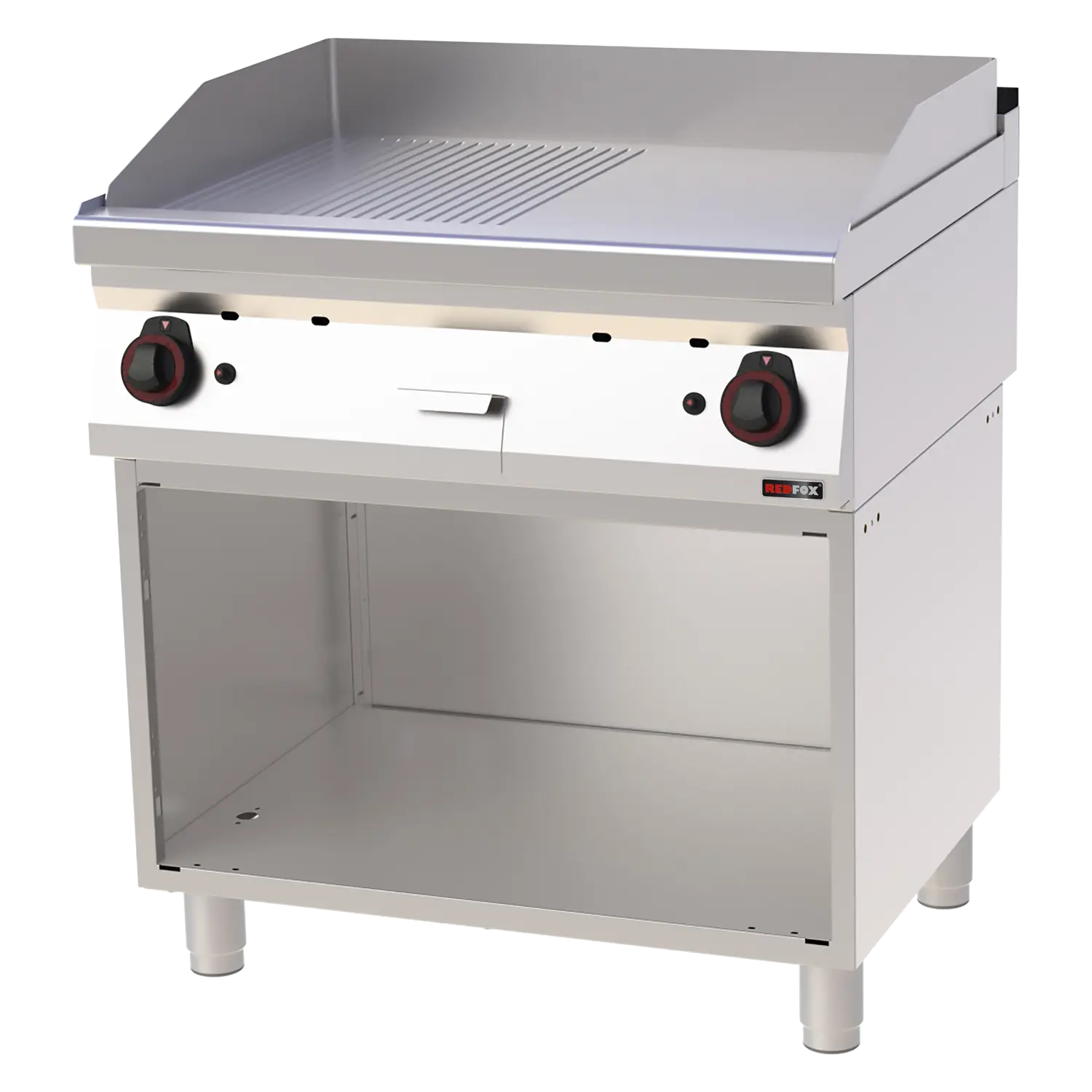 Grilovací deska 80x51 plynová kombinovaná s podestavbou | REDFOX - FTHR 70/80 G