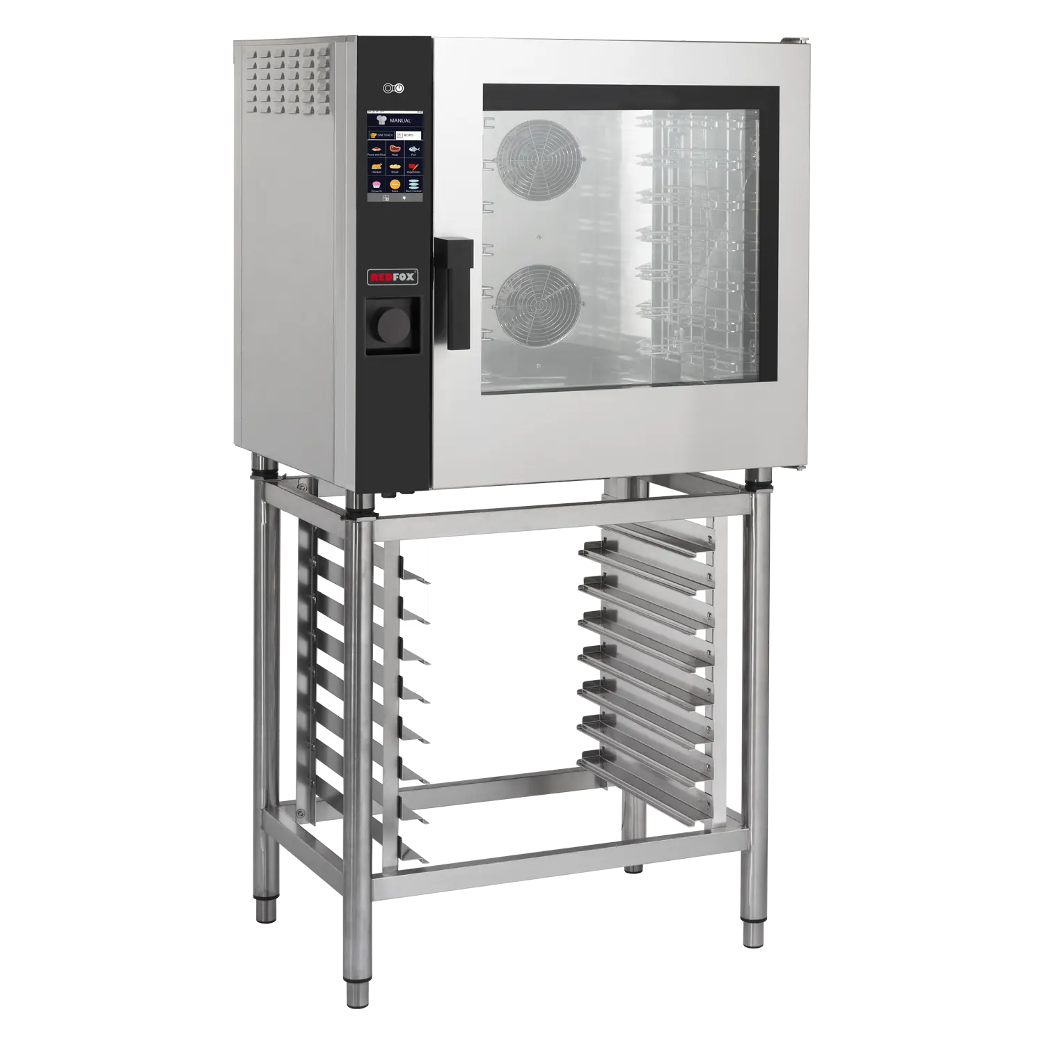 Konvektomat elektrický 7x GN 1/1 nástřik dotykový barevný automatická mytí pravé dveře | REDFOX - MPD 0711 ERAM
