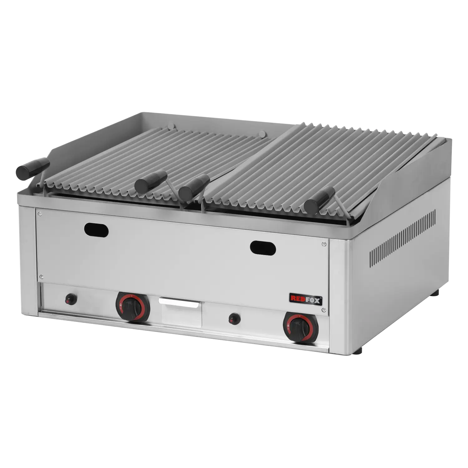 Lávový gril plynový dvojitý 2x 31x48 stolní | REDFOX - GL 60 GS
