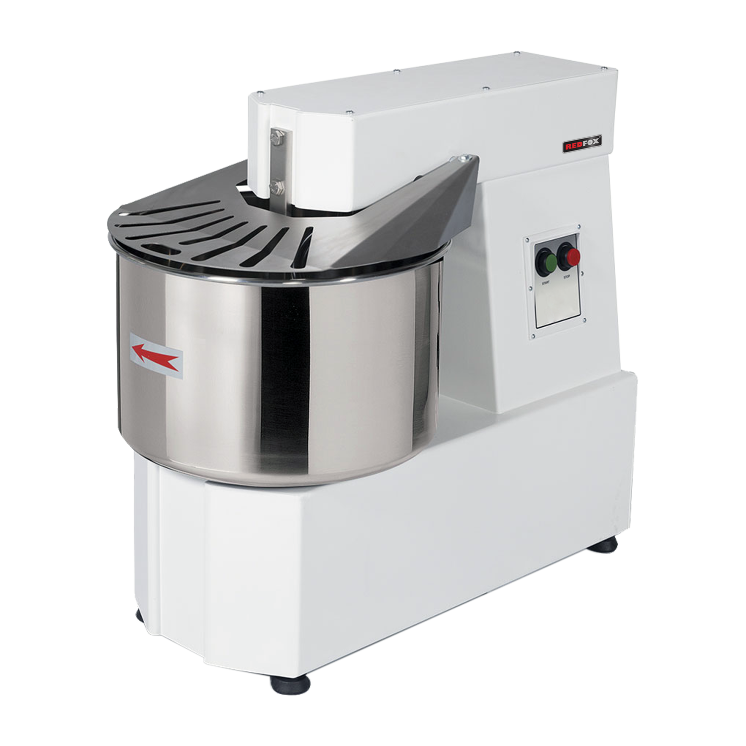 Hnětač těsta jednorychlostní neodnímatelná nádoba 42 l 400 V | REDFOX - HTF 42 T